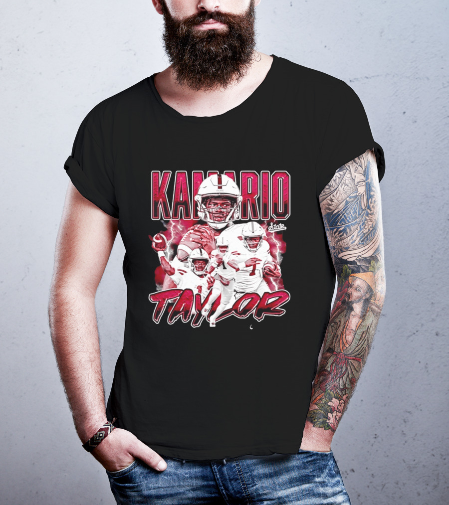 Mississippi State Bulldogs KaMario Taylor Number 1 Football State T-Shirt