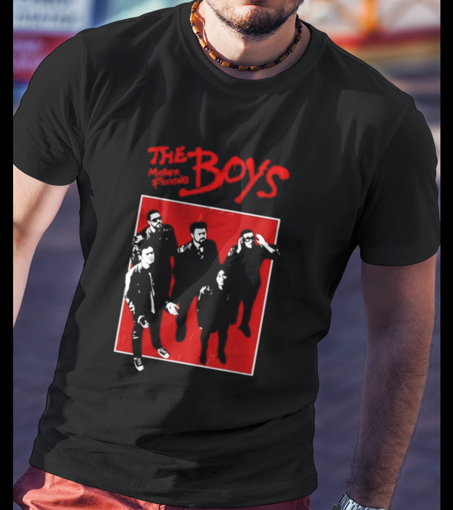 The Boys Mother Fucking Red Silhouette Cast T-Shirt