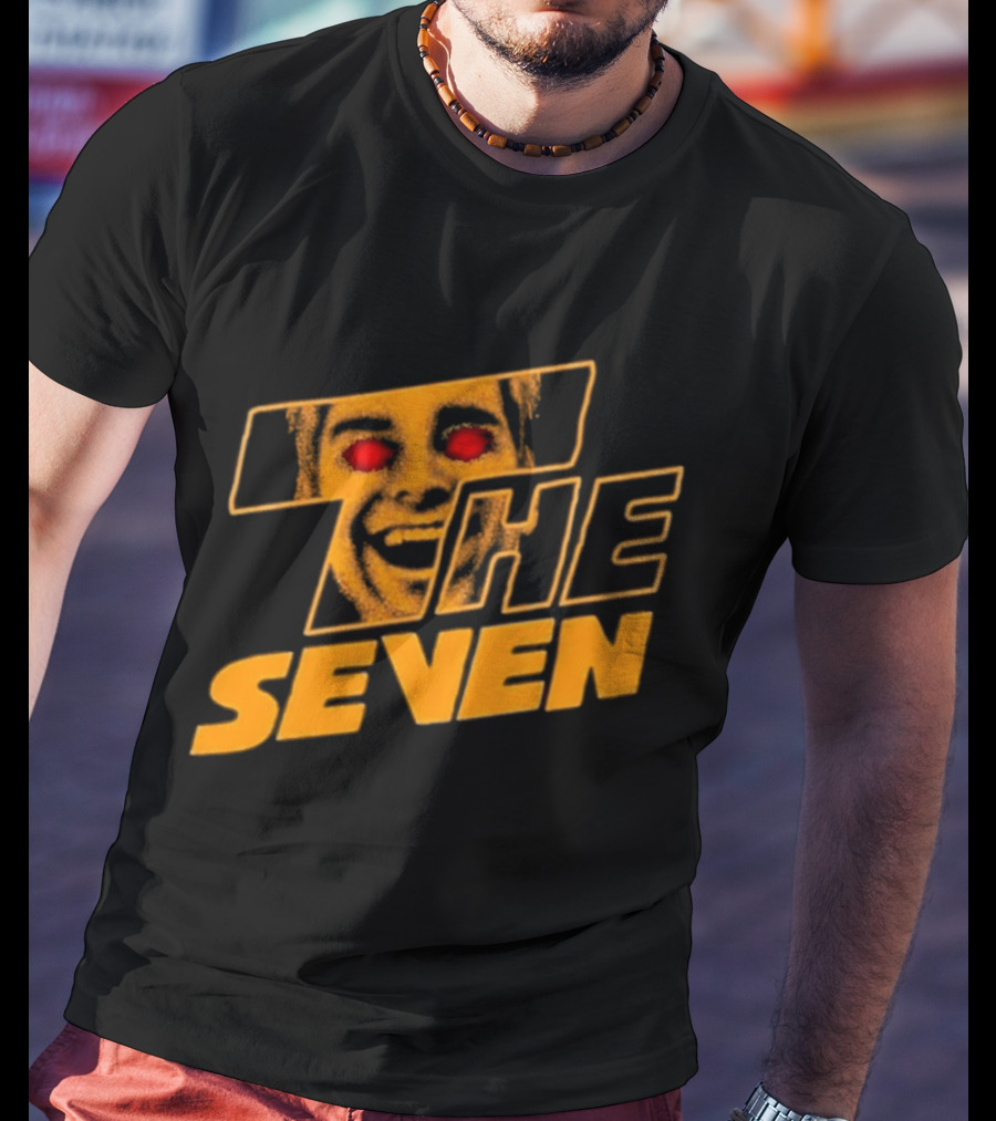 The Boys The Seven Homelander Red Eyes Yellow Face T-Shirt