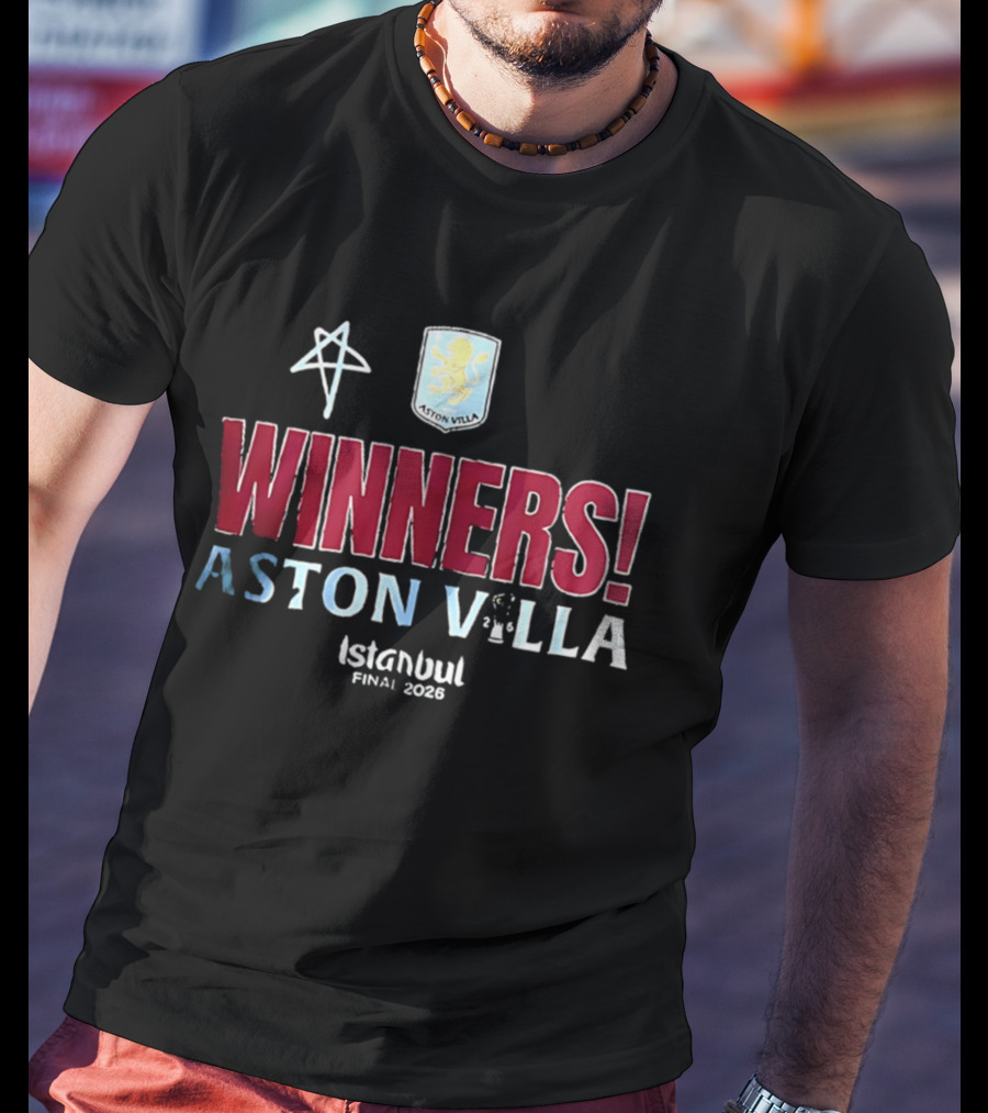 Aston Villa Winners UEFA Europa League Istanbul Final 2026 T-Shirt