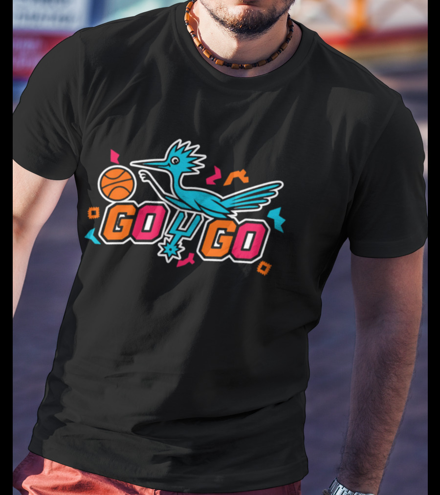 San Antonio Spurs Go Spurs Go Roadrunner Basketball T-Shirt