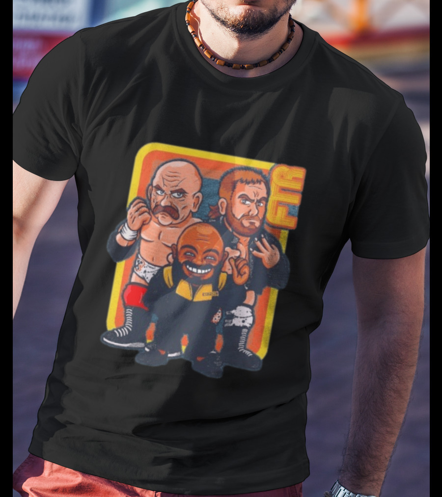 FTR And Stokely Hathaway Cartoon Characters Wrestlers T-Shirt
