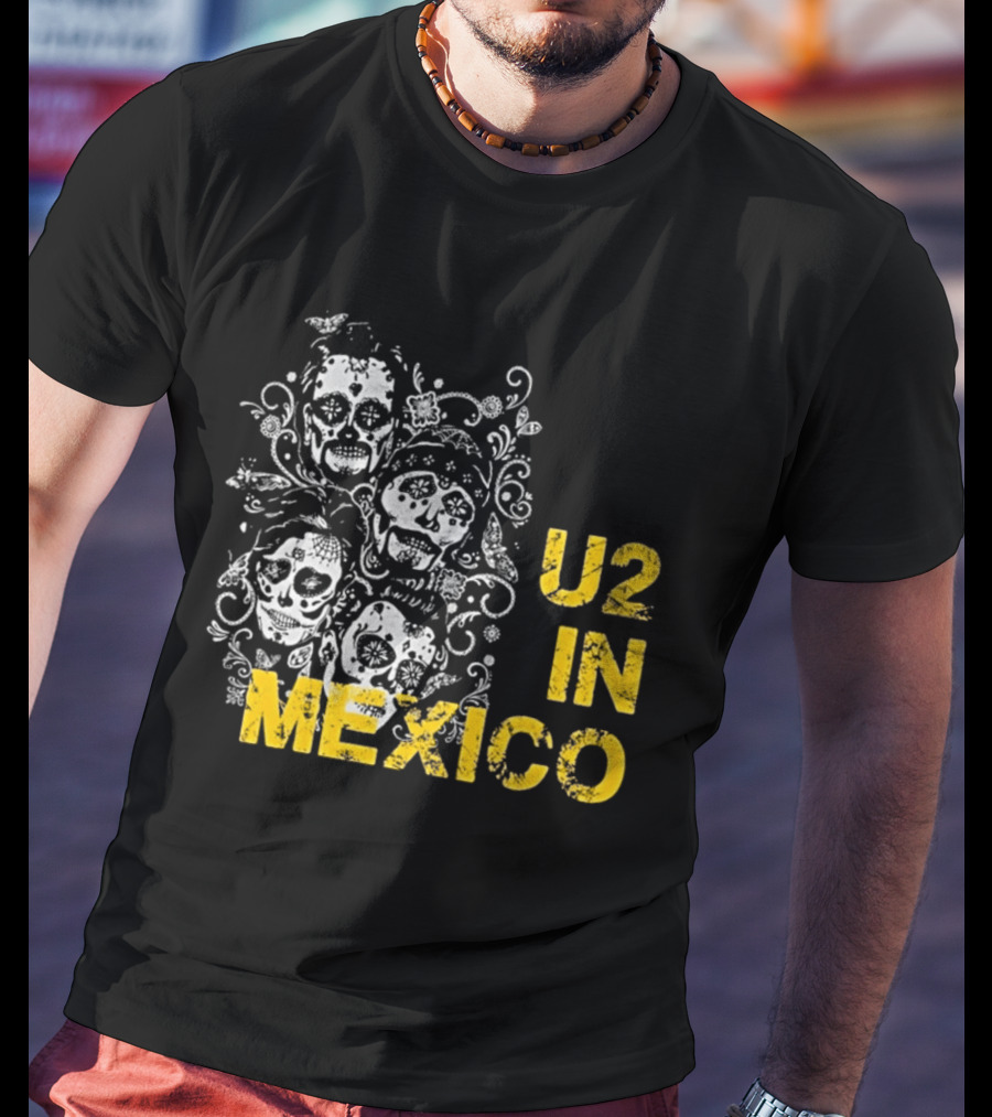 U2 In Mexico Day Of The Dead Skeleton T-Shirt