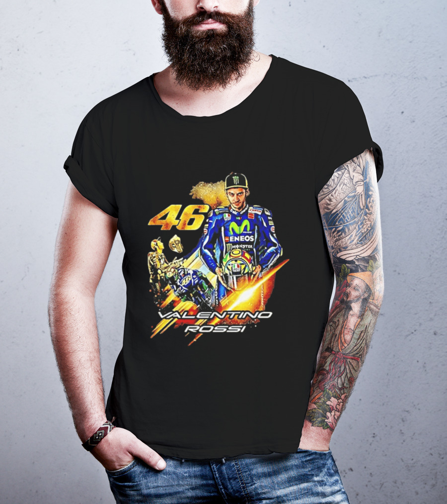 Valentino Rossi 46 MotoGP Eneco Monster Racing Legend T-Shirt