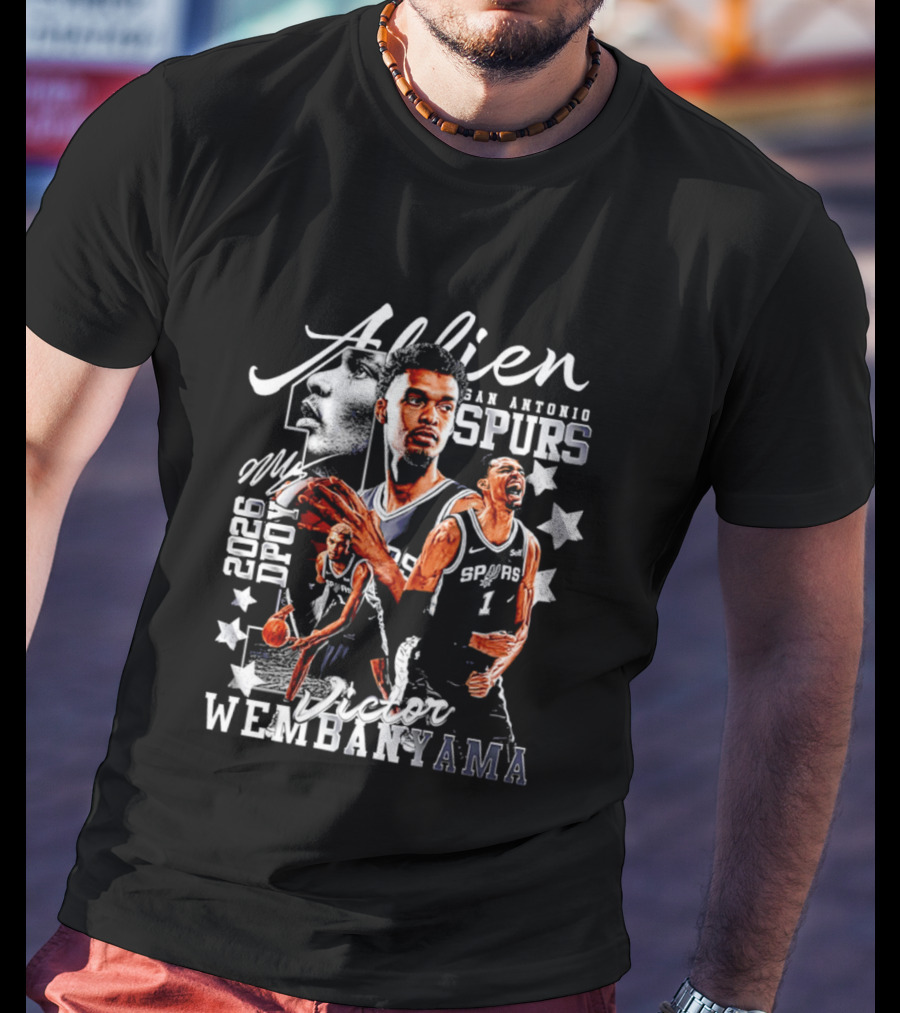 Victor Wembanyama Alien San Antonio Spurs 2026 DPOY T-Shirt