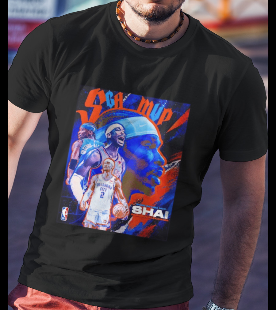SGA MVP Shai Gilgeous Alexander Oklahoma City 2025 26 NBA MVP T-Shirt
