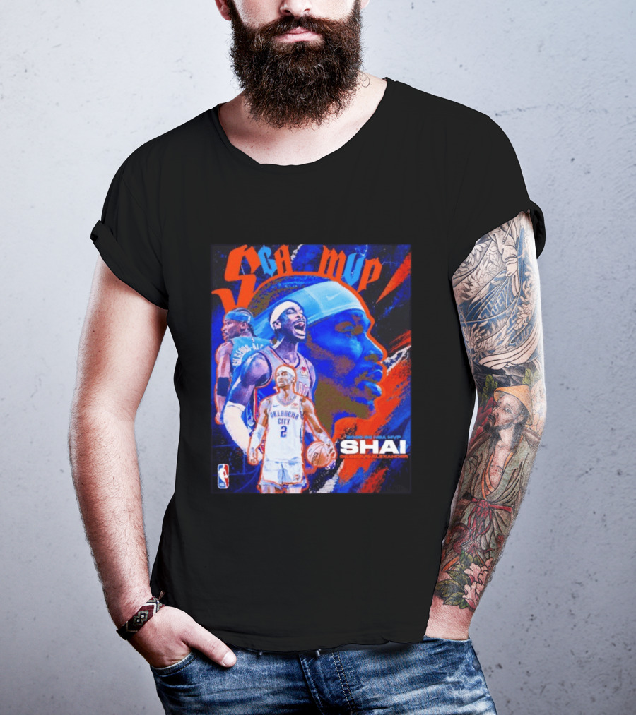 SGA MVP Shai Gilgeous Alexander Oklahoma City 2025 26 NBA MVP T-Shirt