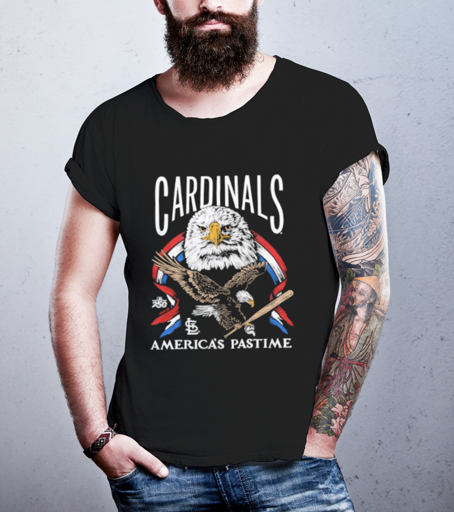 St. Louis Cardinals America's Pastime Bald Eagle Celebration T-Shirt