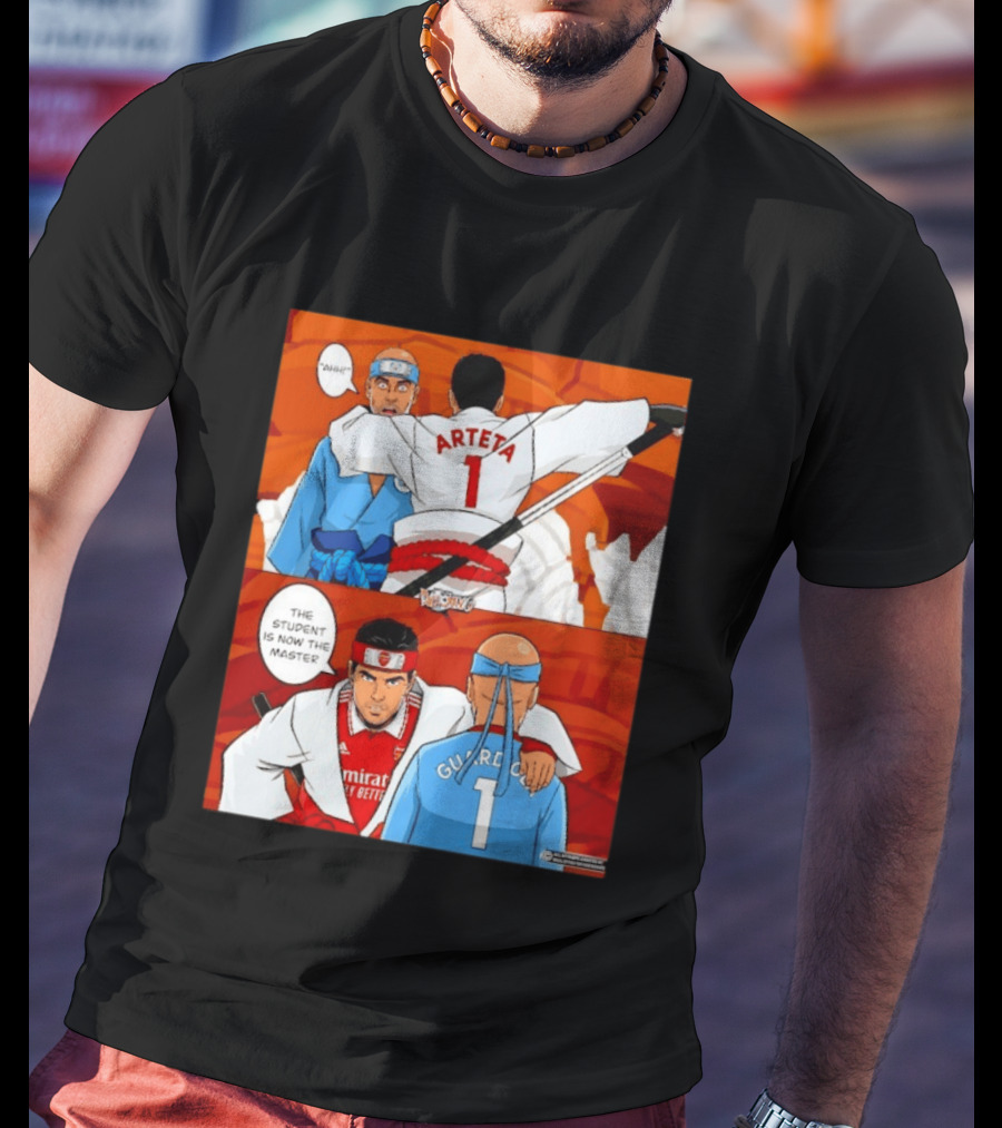 Arteta Vs Guardiola Student Becomes Master Martial Arts Showdown T-Shirt