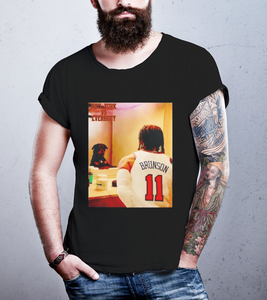 New York Vs Everybody Brunson 11 Mirror Dog T-Shirt