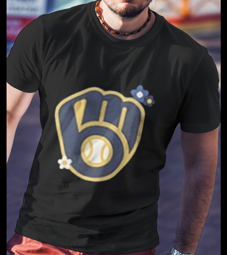 Milwaukee Brewers Flowers MLB 2026 Two Sided Baseball T-Shirt