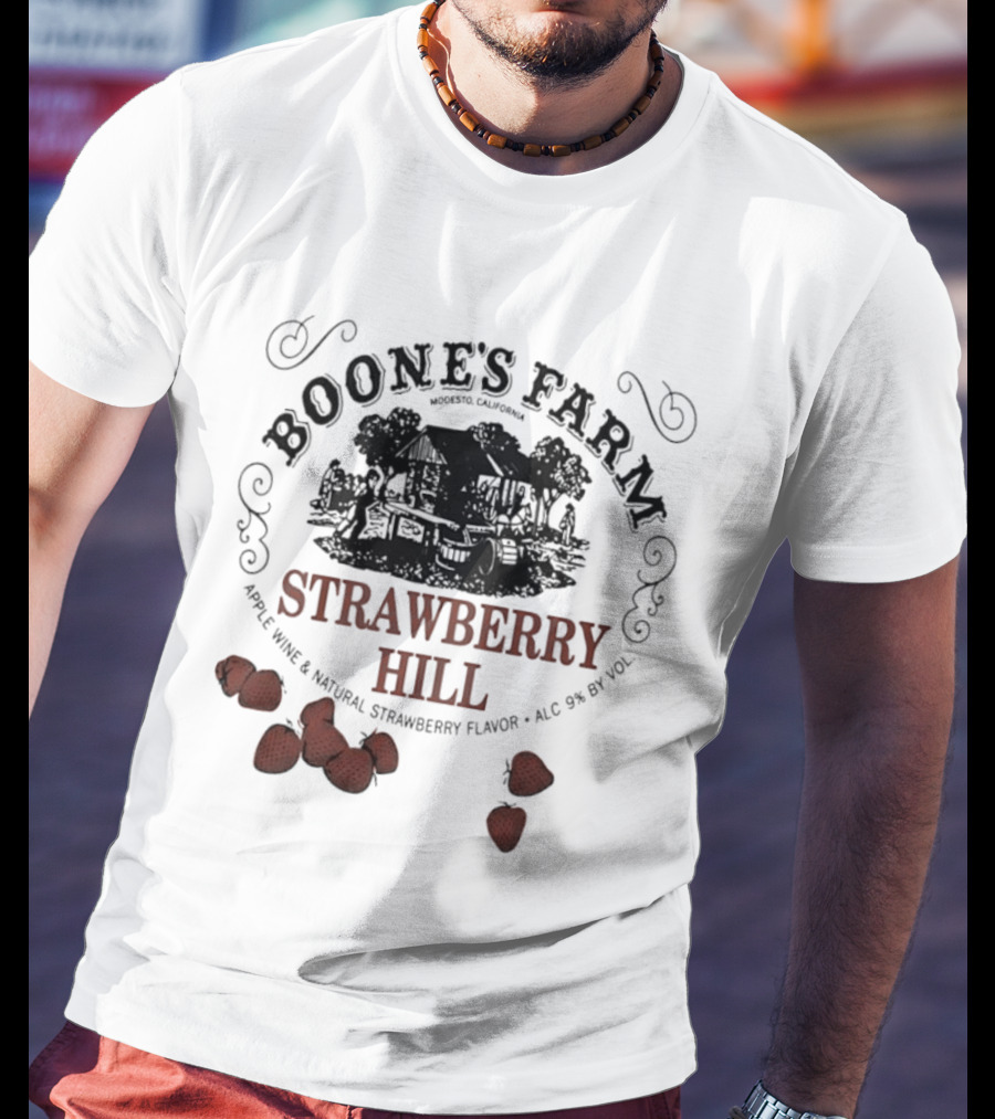 Boone's Farm Strawberry Hill Apple Wine Natural Strawberry Flavor Alc 9% By Vol T-Shirt