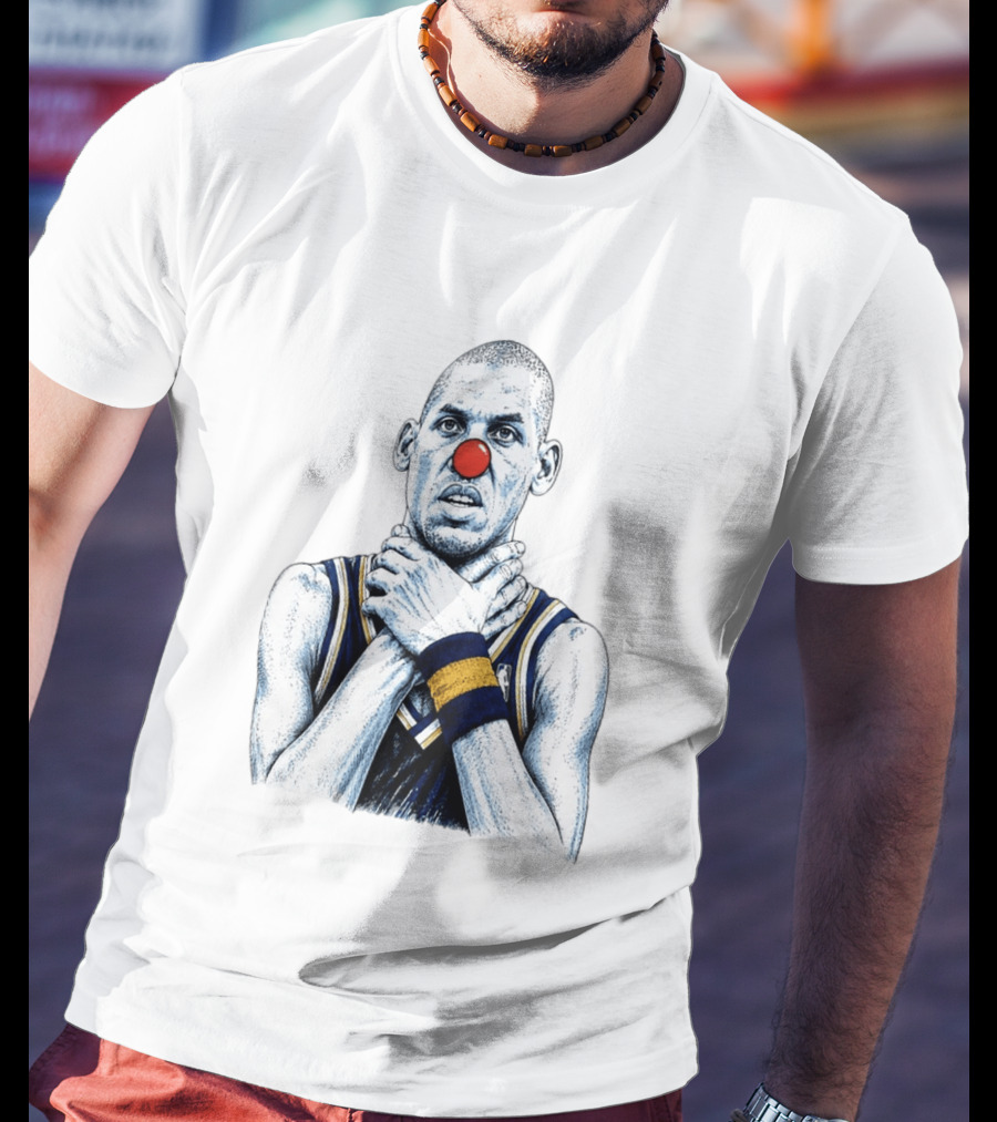 Reggie Miller Clown Nose NBA Parody Thunder Spurs T-Shirt