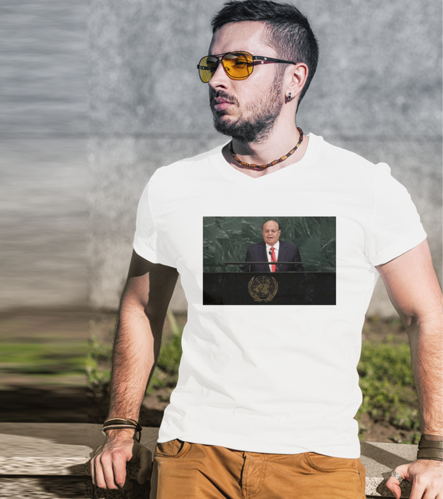 United Nations Address By Former Yemeni President Abdrabbuh Mansur Hadi T-Shirt