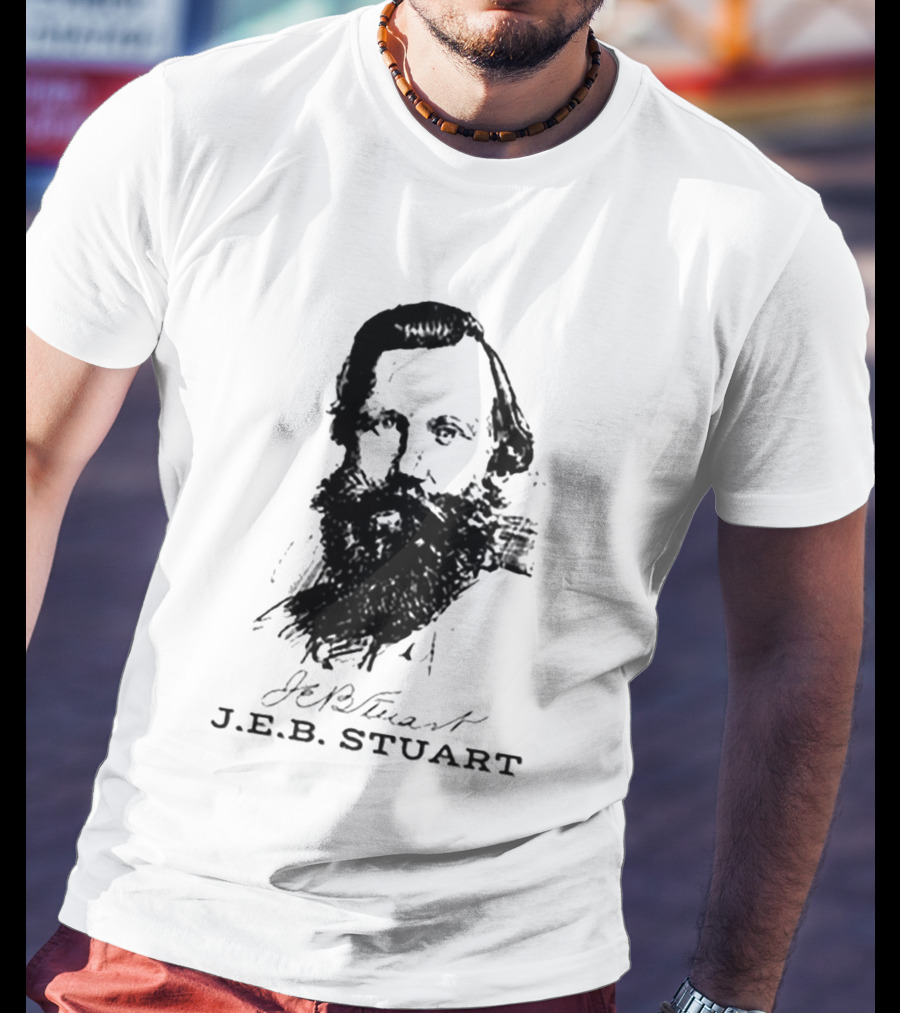 General J.E.B. Stuart Portrait Signature T-Shirt