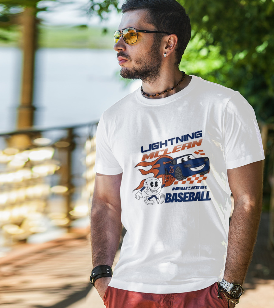 Lightning McLean 26 New York Baseball Players T-Shirt