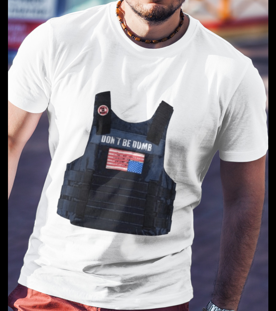 Original A$AP Rocky Don't Be Dumb Tour Tactical Vest With Patch T-Shirt