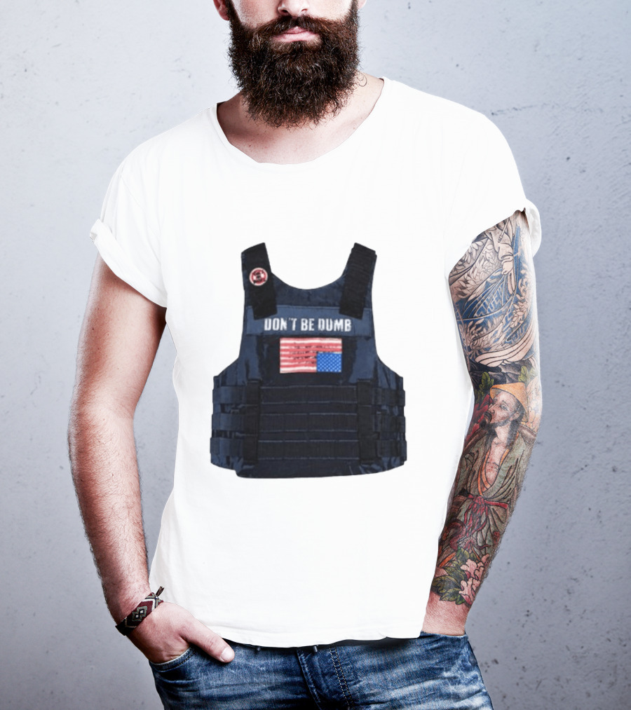 Original A$AP Rocky Don't Be Dumb Tour Tactical Vest With Patch T-Shirt
