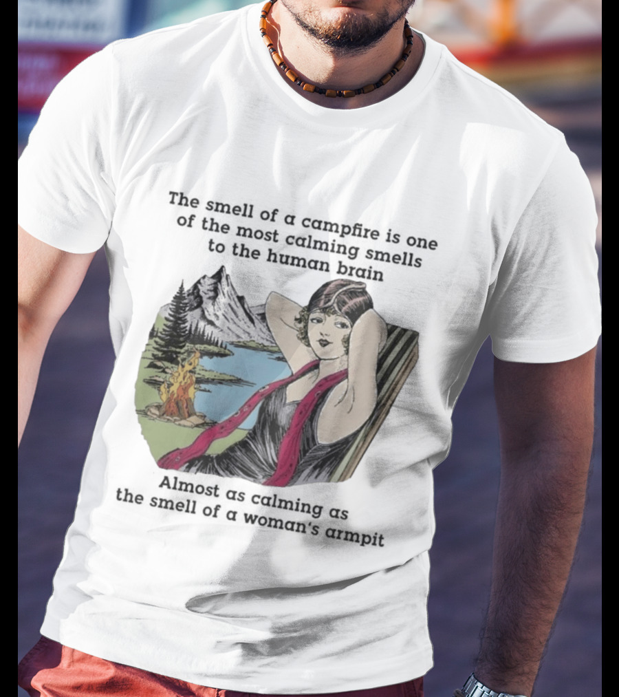 Campfire Calming Scent Vintage Relaxation Nature Bliss T-Shirt