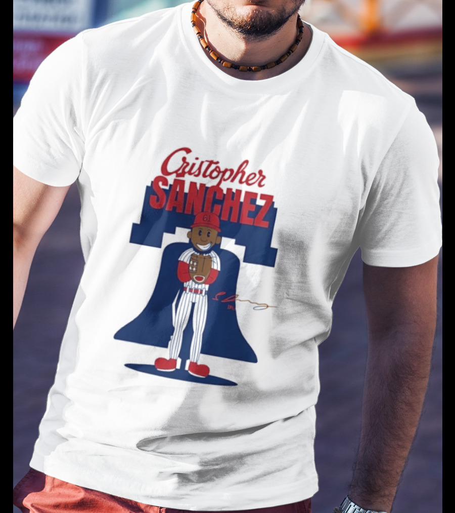 Cristopher Sanchez Philadelphia Phillies MLB Player Number 61 T-Shirt