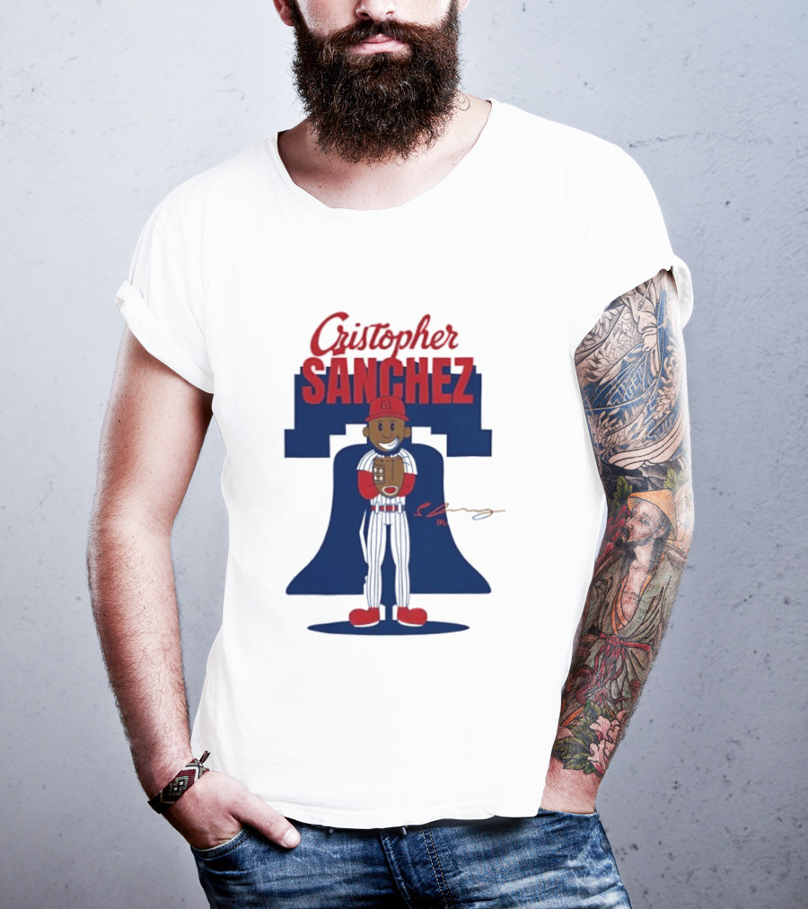 Cristopher Sanchez Philadelphia Phillies MLB Player Number 61 T-Shirt