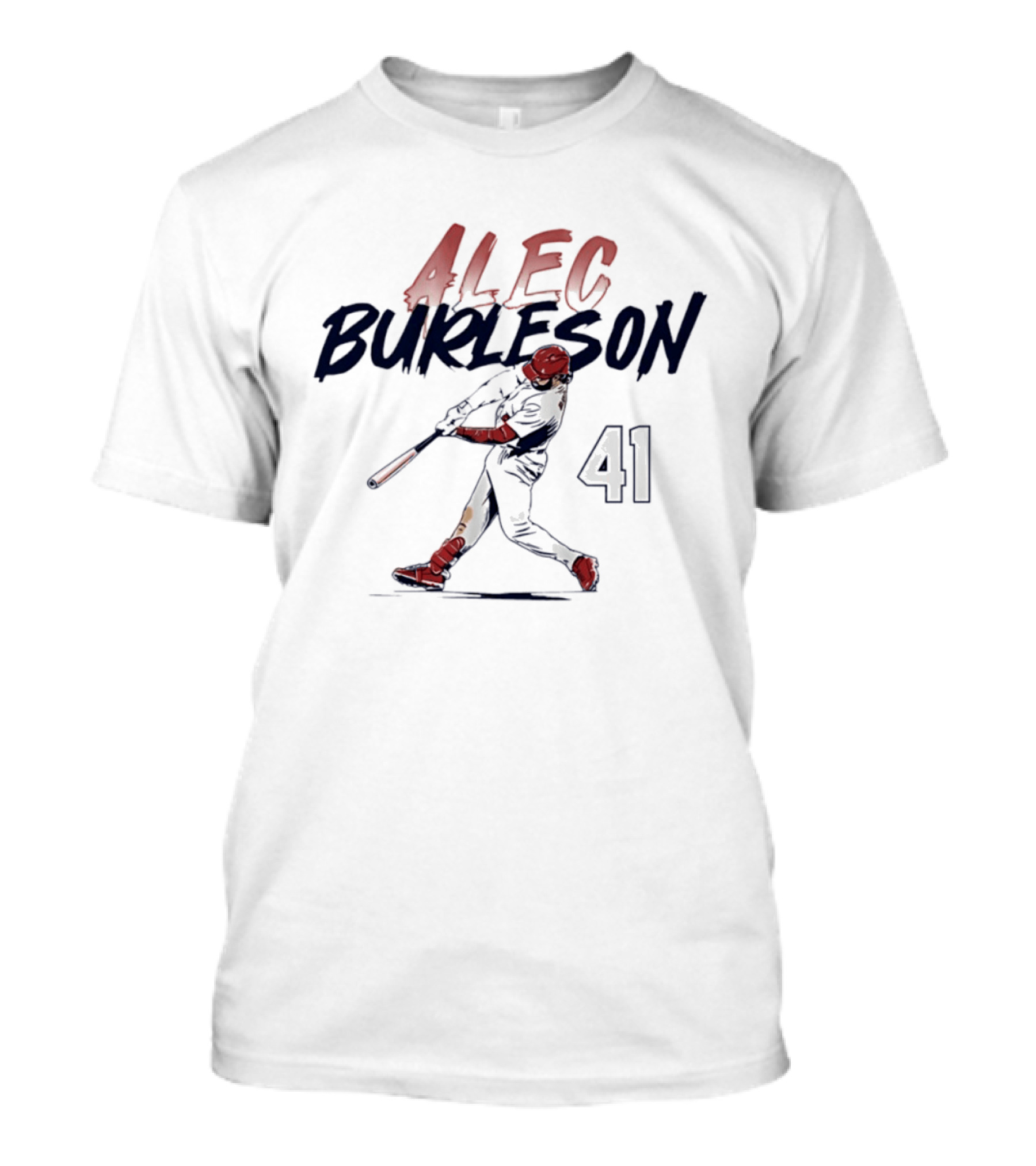 Alec Burleson 41 St. Louis Baseball Slugger Swing Player Name And Number T-Shirt