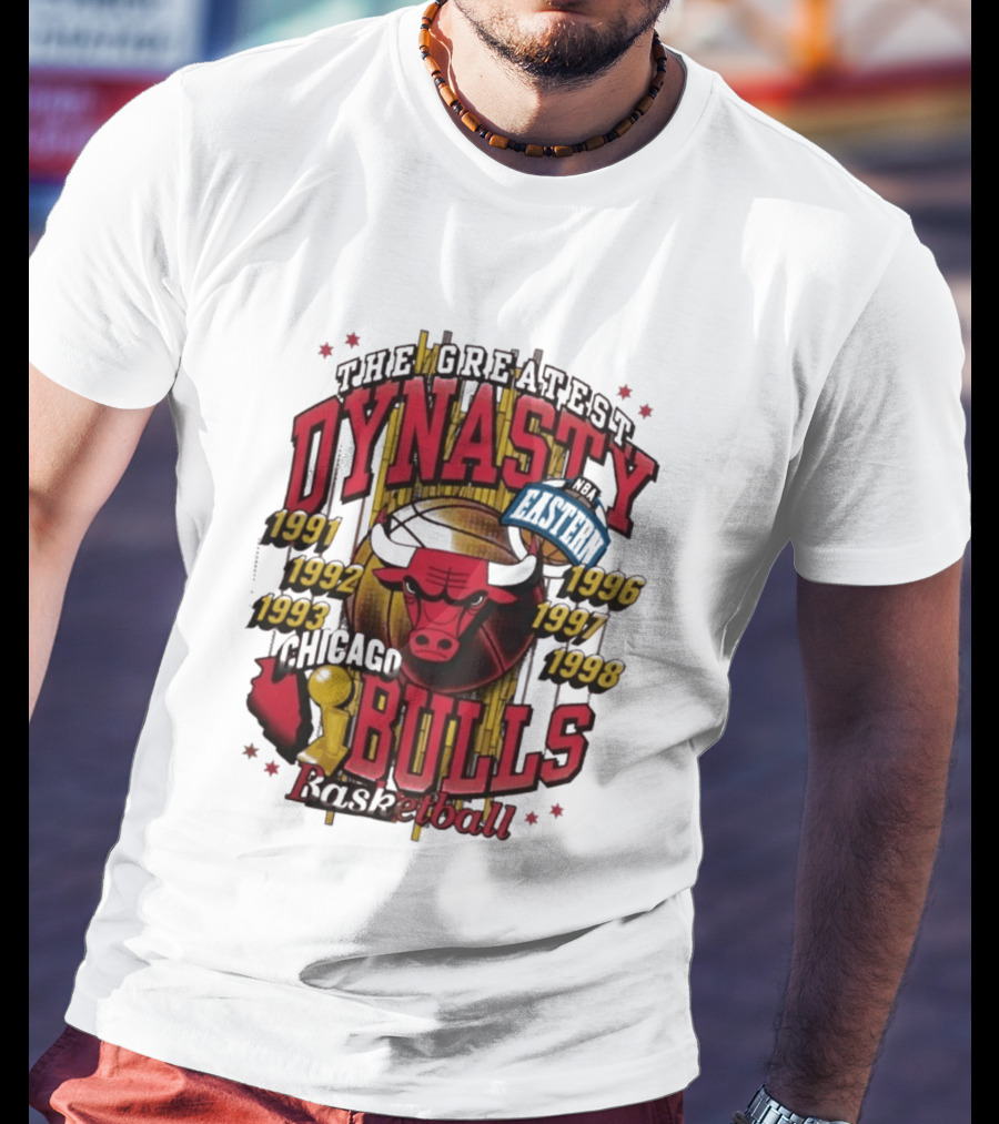 The Greatest Dynasty Chicago Bulls Basketball 1991 1998 NBA Eastern Champs T-Shirt