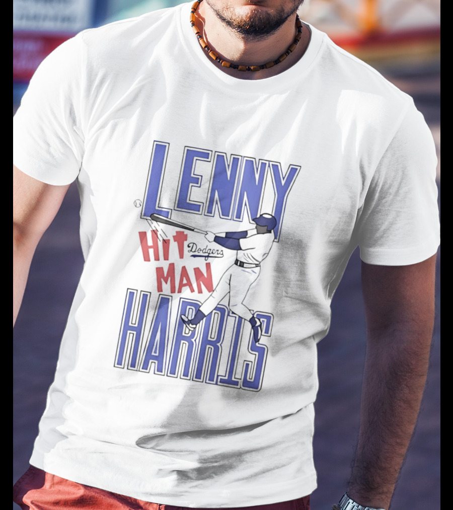 Lenny Harris Dodgers Hit Man Darryl Strawberry T-Shirt