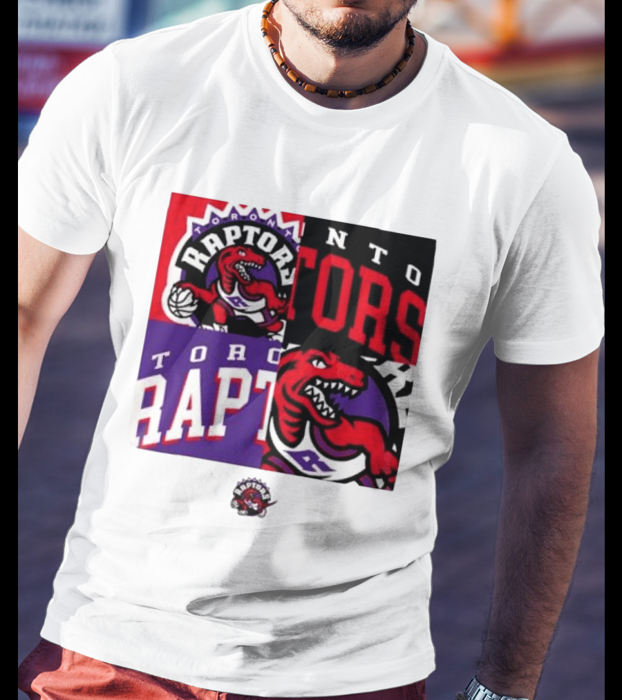 Toronto Raptors NBA Block Team Logo Graphic Raptors Basketball T-Shirt
