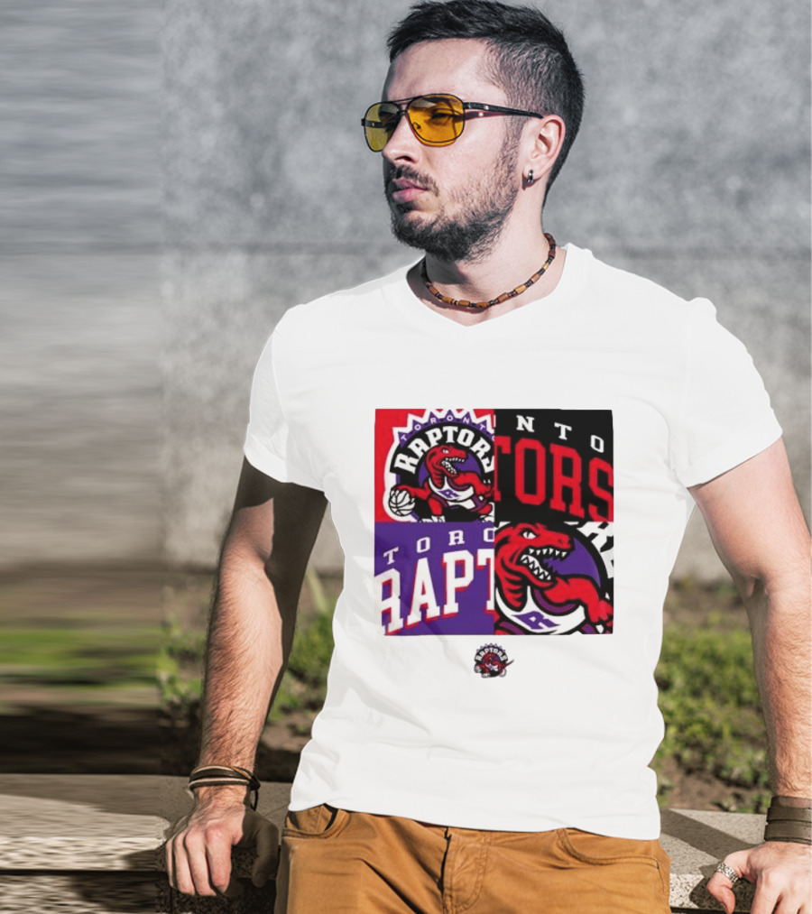 Toronto Raptors NBA Block Team Logo Graphic Raptors Basketball T-Shirt