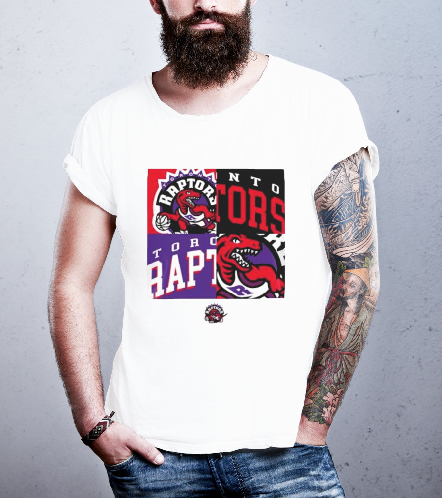 Toronto Raptors NBA Block Team Logo Graphic Raptors Basketball T-Shirt