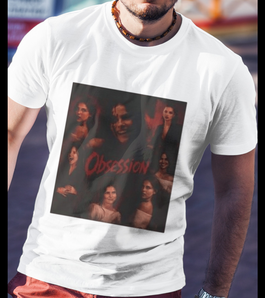 Obsession Nikki Multiple Expressions Dark Red Portraits T-Shirt