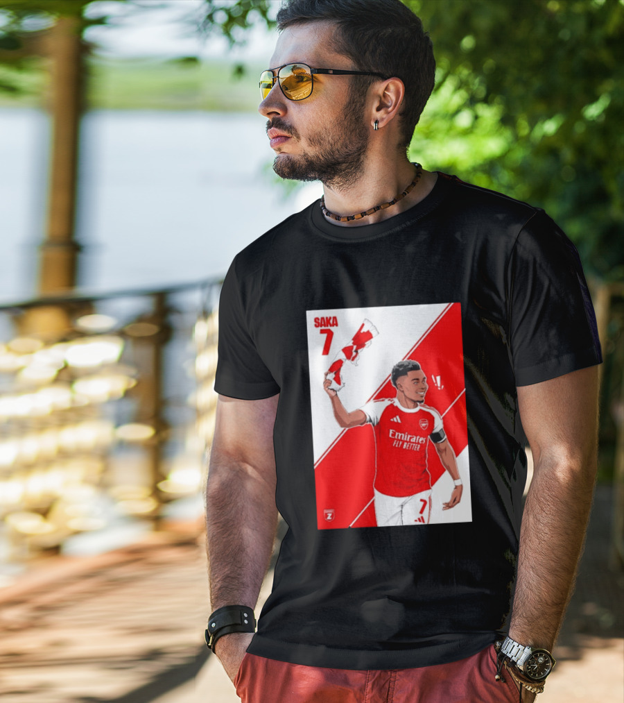 Arsenal F.C. Bukayo Saka 7 Starboy Emirates Fly Better T-Shirt