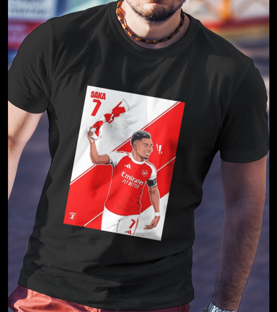 Arsenal F.C. Bukayo Saka 7 Starboy Emirates Fly Better T-Shirt