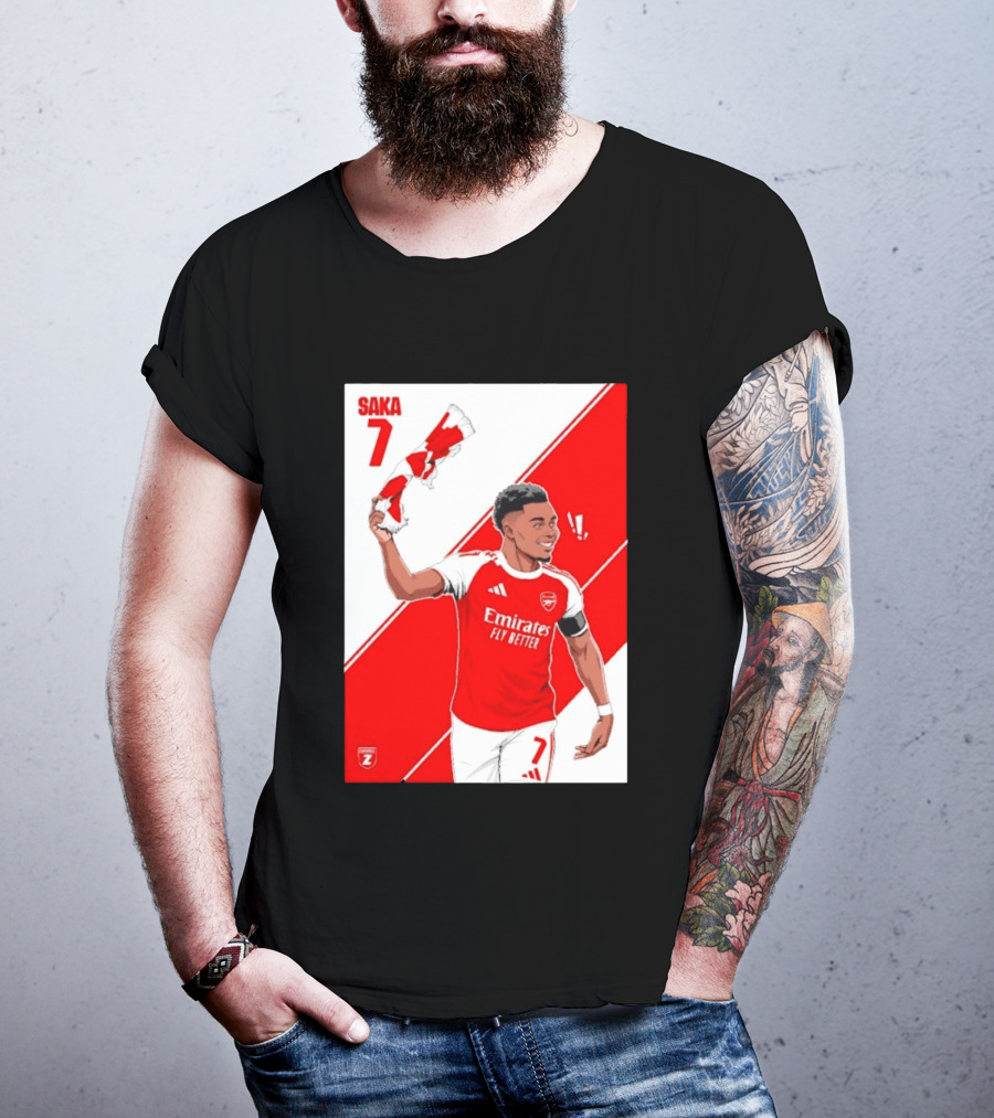 Arsenal F.C. Bukayo Saka 7 Starboy Emirates Fly Better T-Shirt