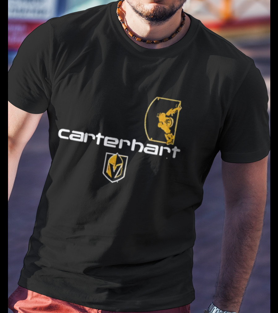 Carter Hart Vegas Golden Knights Goalie Helmet T-Shirt