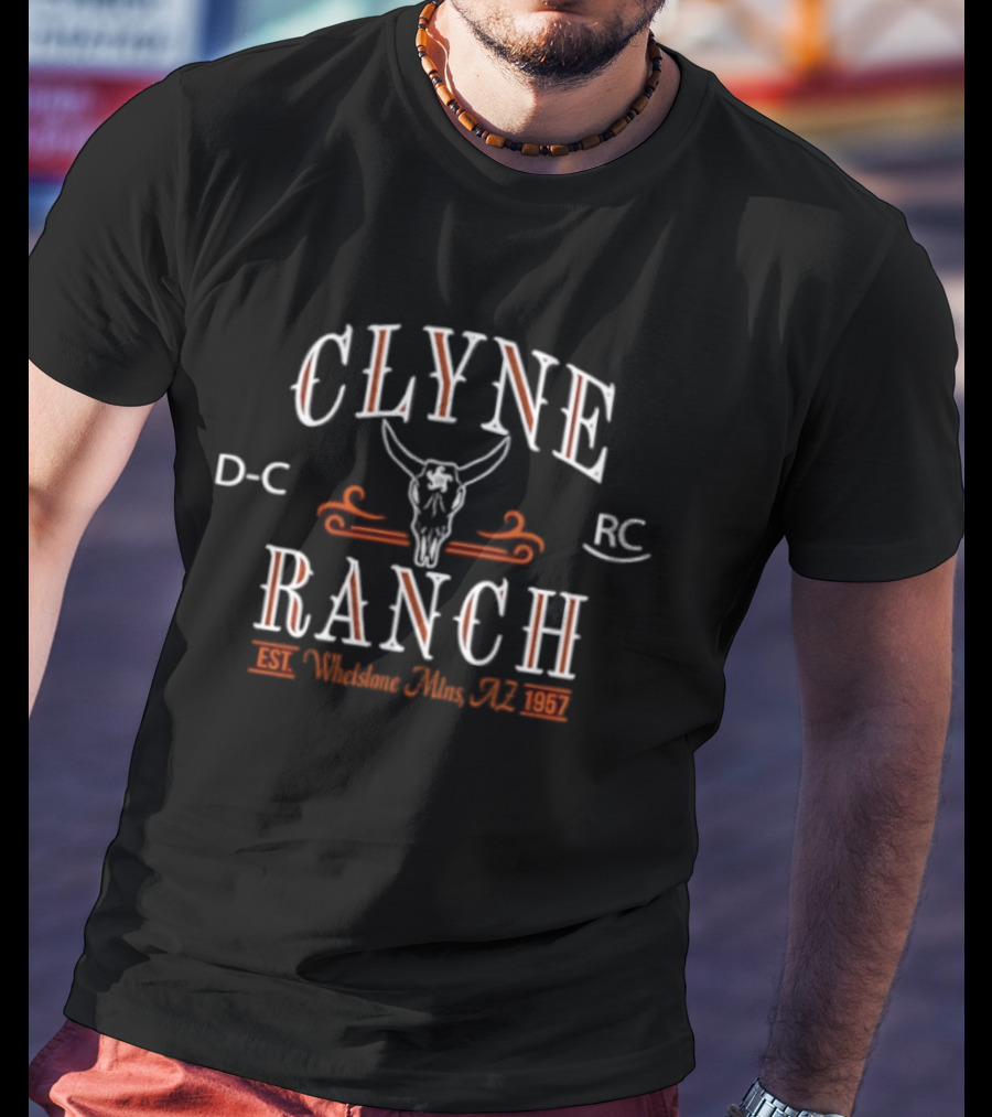 Clyne Ranch DC RC Skull Whetstone Mountains AZ Est 1957 T-Shirt