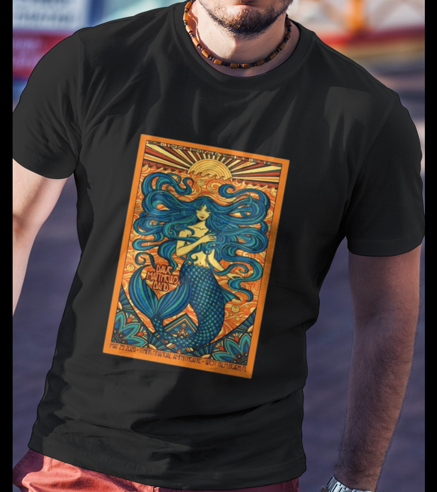 Dave Matthews Band May 29 2026 ITHINK Financial Amphitheatre West Palm Beach FL Mermaid T-Shirt