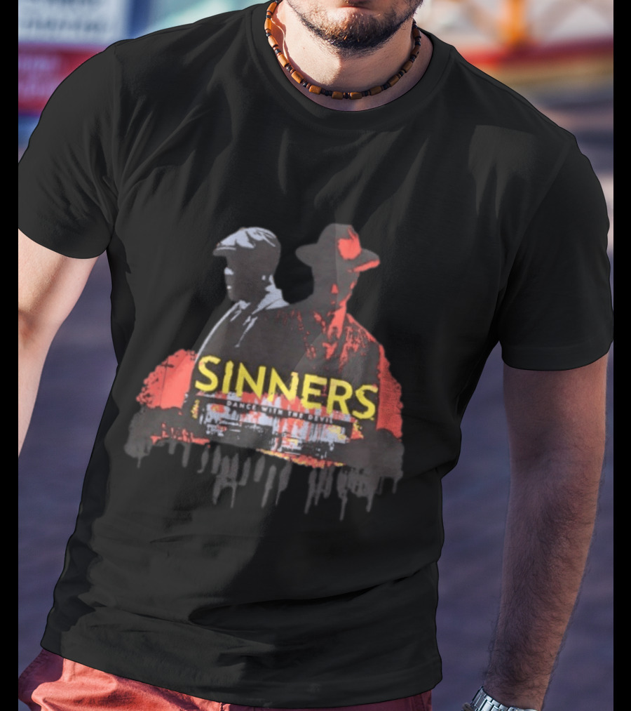 Sinners Dance With The Devil Film Noir Crime Drama T-Shirt