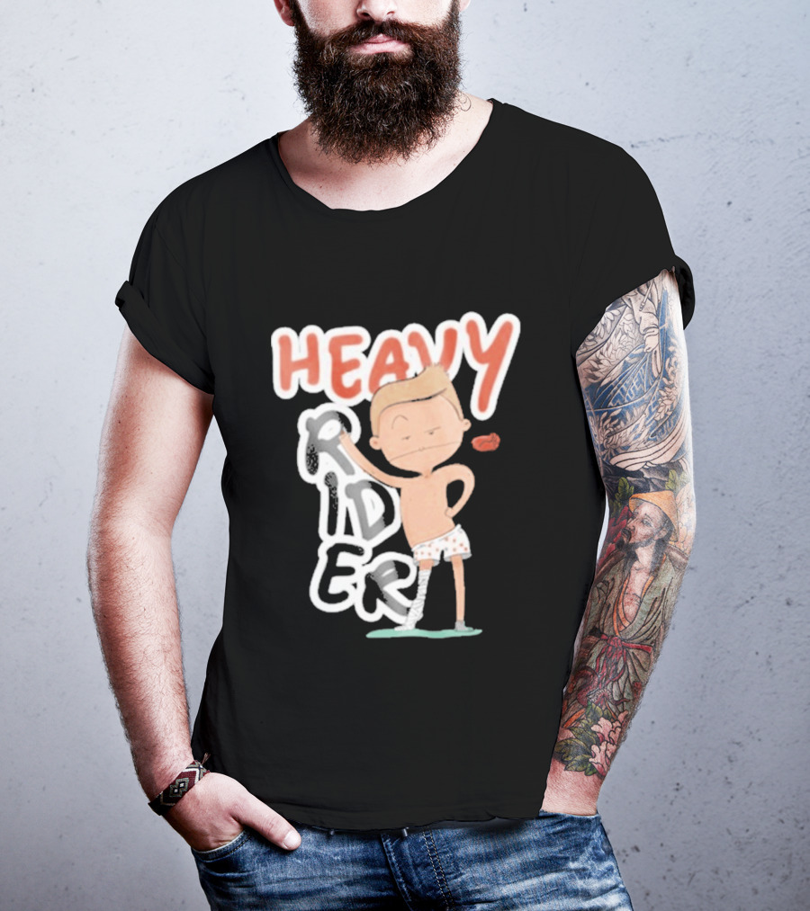 Srinivas Ganesh Heavy Rider Cartoon Character Comical Pose T-Shirt
