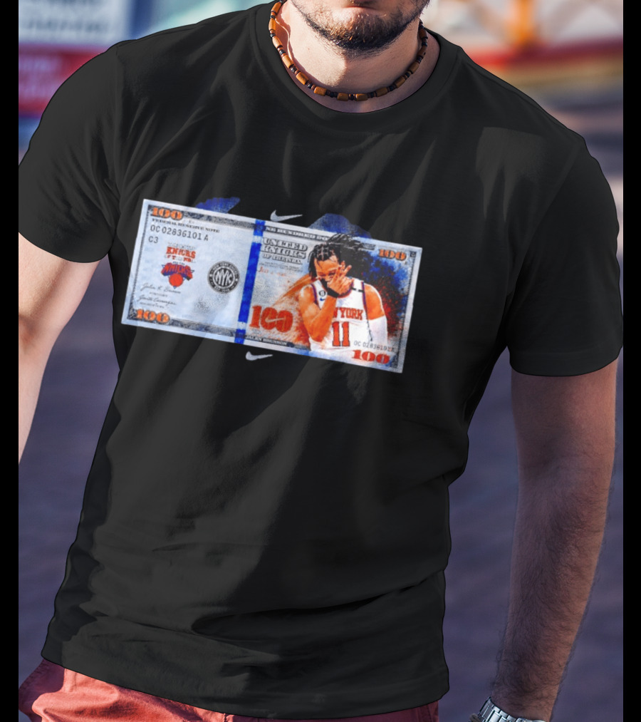Jalen Brunson New York Knicks United Kinicks NBA Money Note T-Shirt
