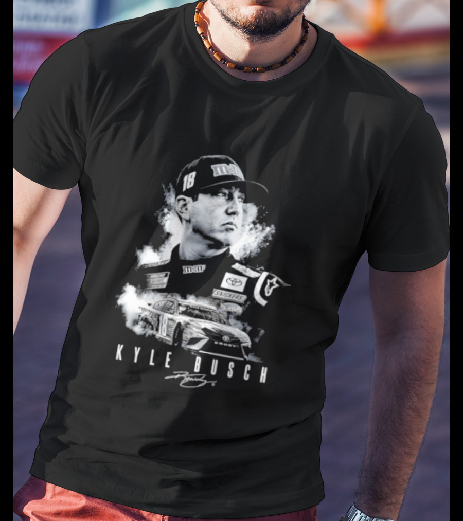 Kyle Busch 1985 2026 Forever Rowdy Racing Champion T-Shirt