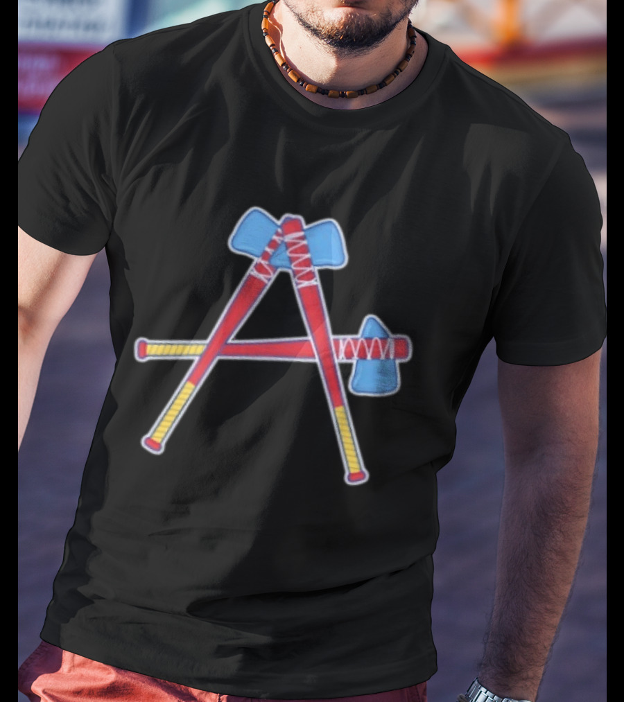 Atlanta Braves Tomahawk A Baseball T-Shirt