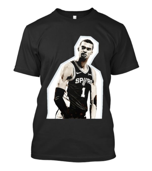 Victor Wembanyama Spurs Number 1 Basketball Jersey T-Shirt