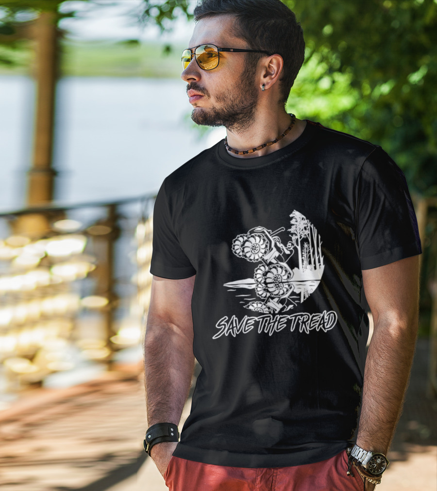 Save The Tread Mudding Wheelie Off Road Adventure T-Shirt