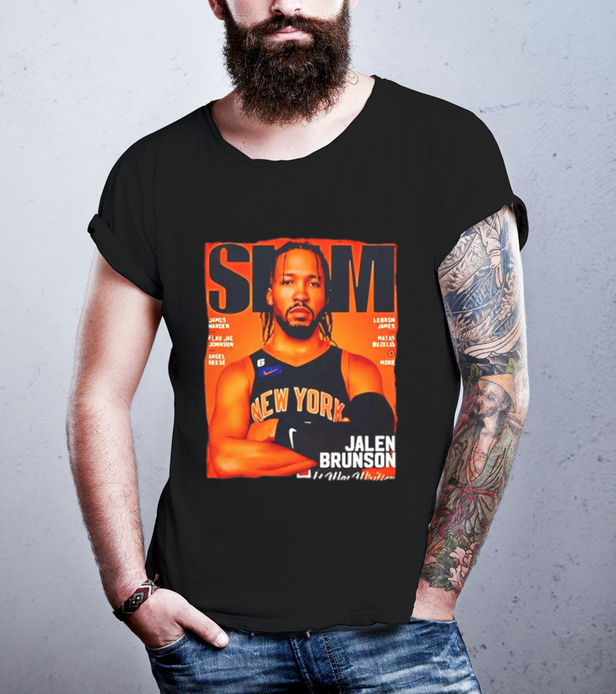Slam Magazine New York Jalen Brunson Basketball T-Shirt