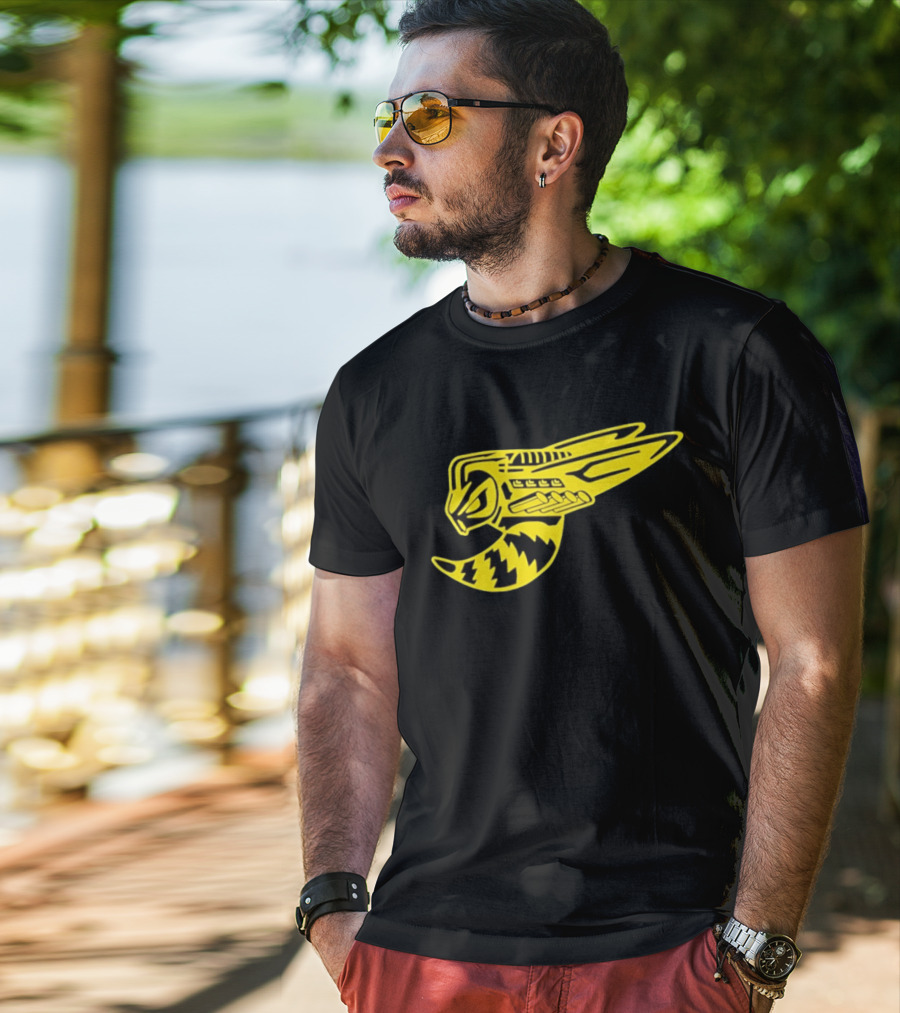 Supercharged Hornet Racing Style Yellow Black Hornet T-Shirt