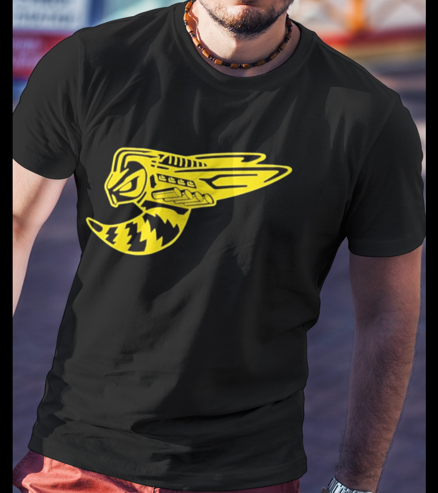 Supercharged Hornet Racing Style Yellow Black Hornet T-Shirt