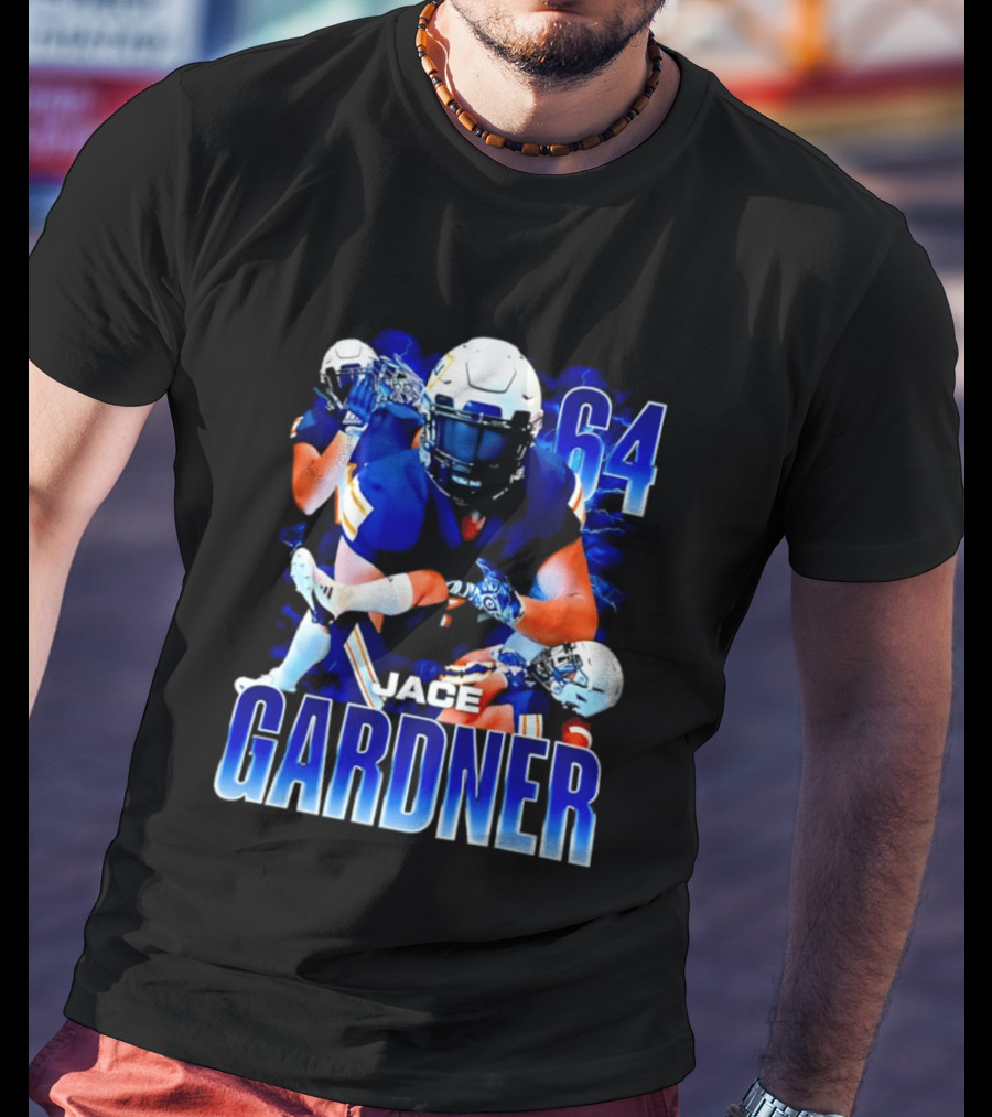 Jace Gardner 64 Football Lightning Sports T-Shirt