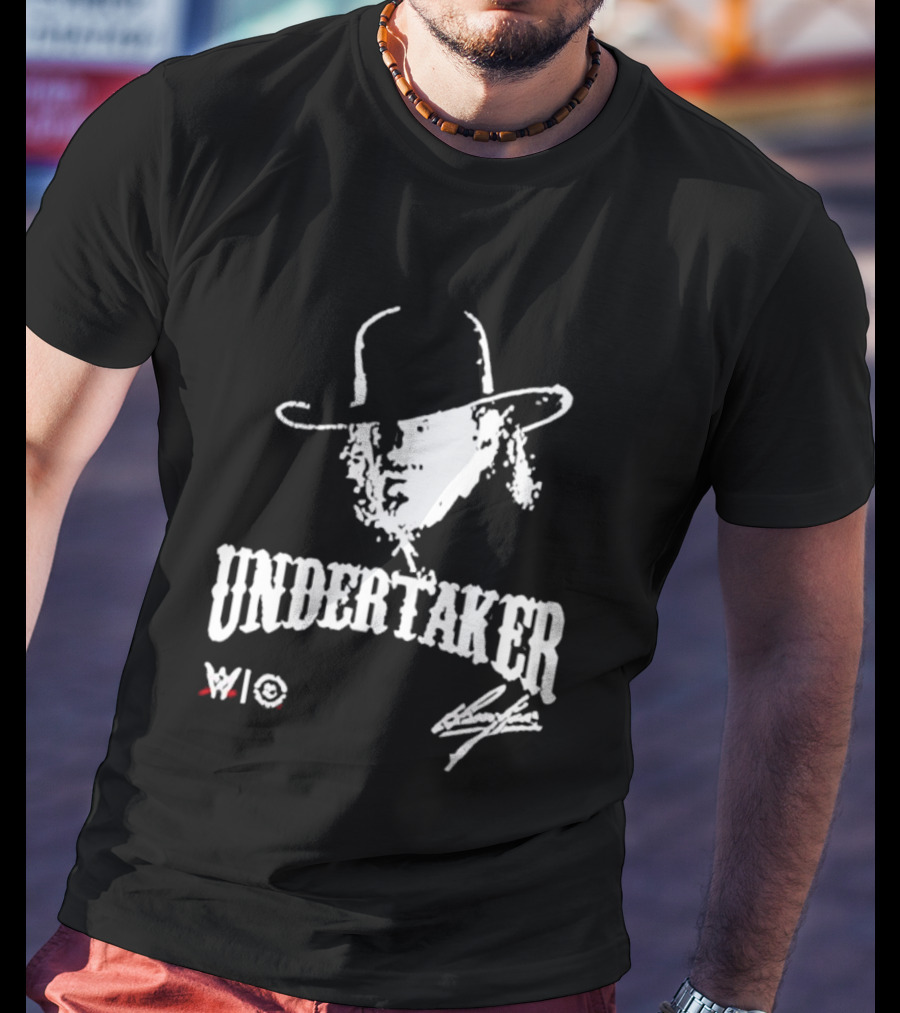 Undertaker WWE Hat Icon With Signature T-Shirt